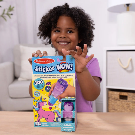Tomfoolery Toys | Purple Unicorn Sticker WOW! Activity Pad