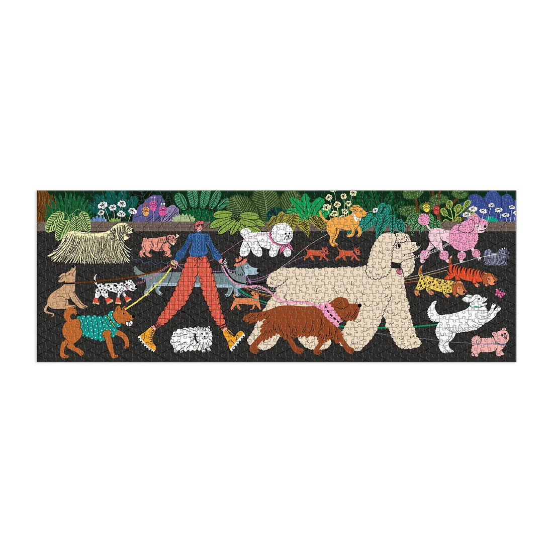 Dog Walk Panoramic Puzzle Preview #2