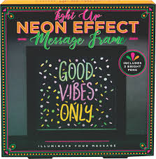 Light Up Neon Effect Message Frame Cover