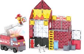 Tomfoolery Toys | Magna Tile Fire Station 50 pcs