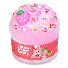 Tomfoolery Toys | Straw-Bunny Swirl Slime