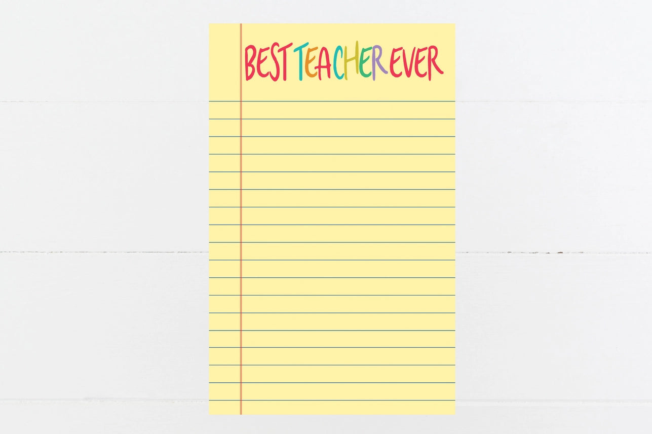 Tomfoolery Toys | Best Teacher Ever Notepad