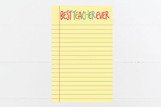 Tomfoolery Toys | Best Teacher Ever Notepad