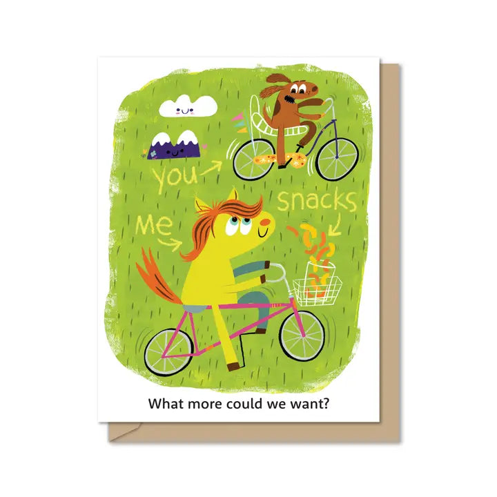 What More Could We Want? Greeting Card Cover