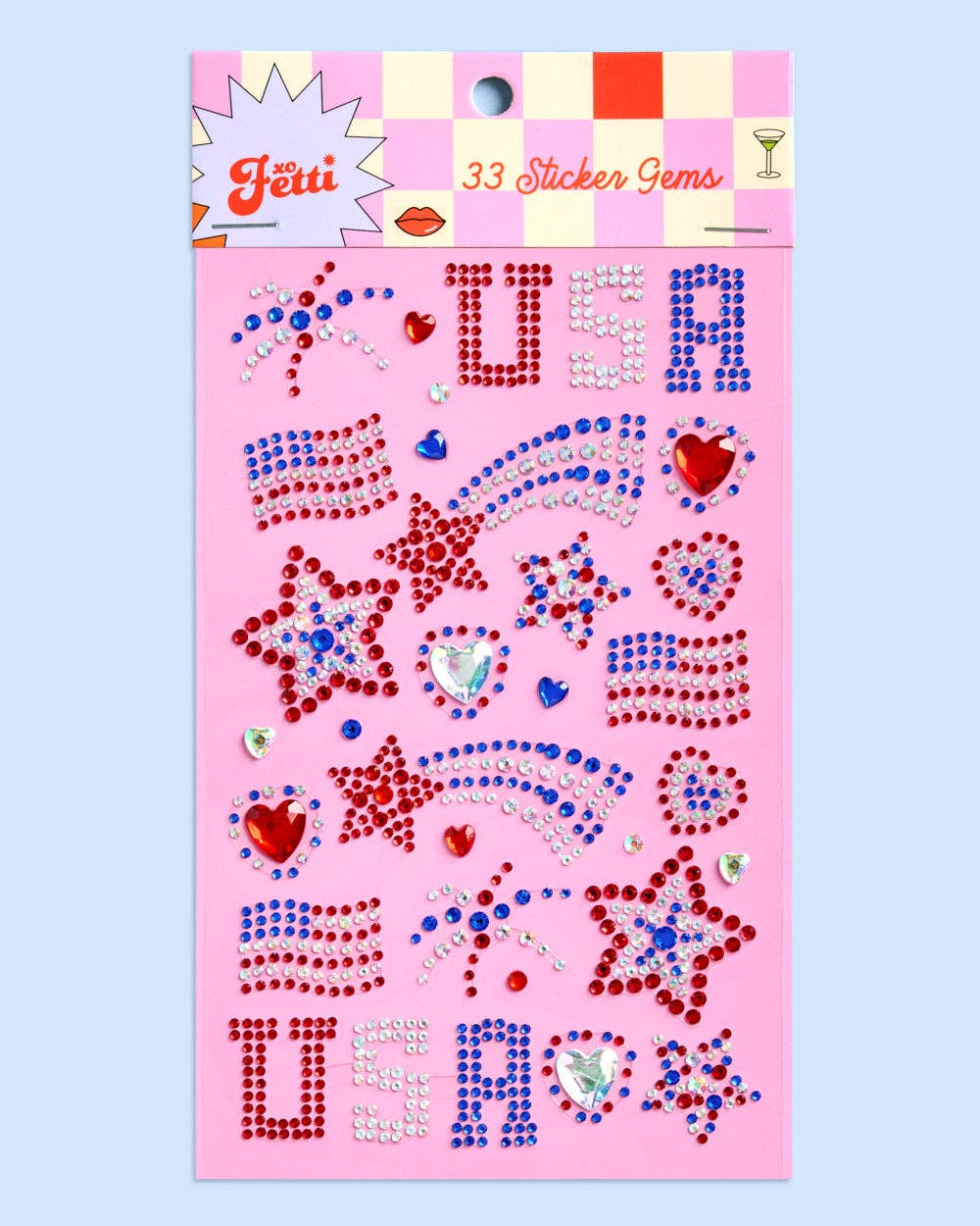 Tomfoolery Toys | Party in the USA Face Gems