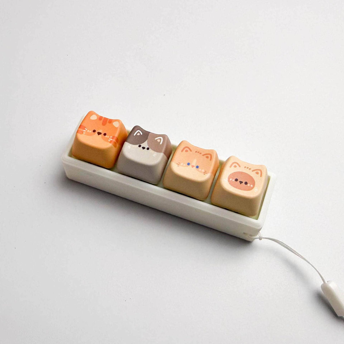 Cat Keycap Bag Charm 3 key caps Cover