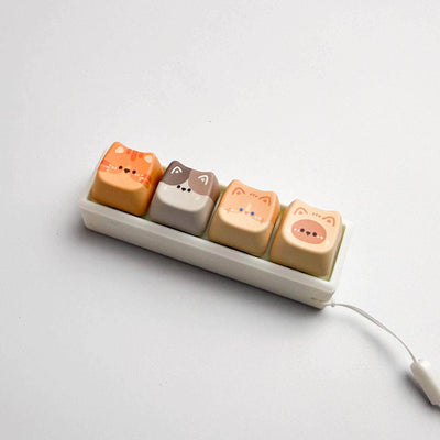 Cat Keycap Bag Charm 3 key caps Preview #14