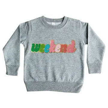 Tomfoolery Toys | Gray Chenille Weekend Sweatshirt