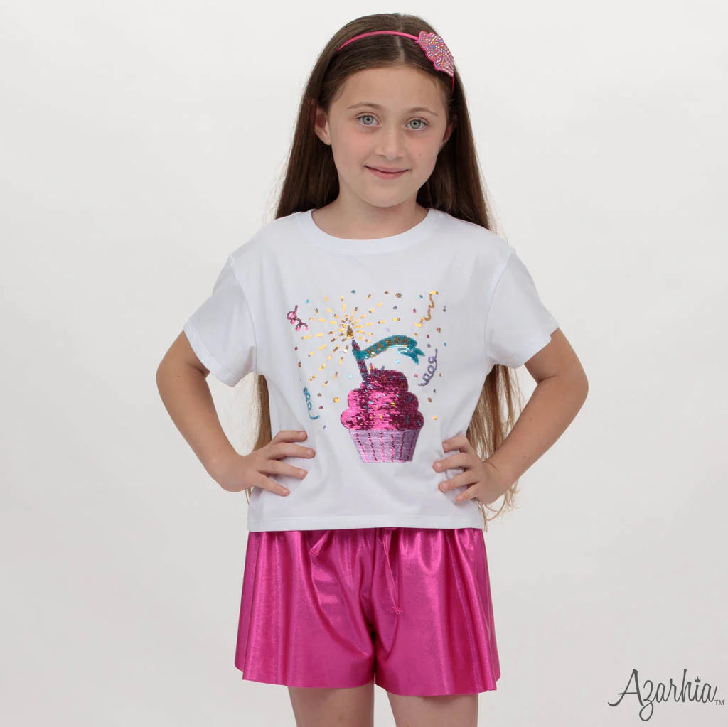 Tomfoolery Toys | Hot Pink Shimmer Butterfly Shorts