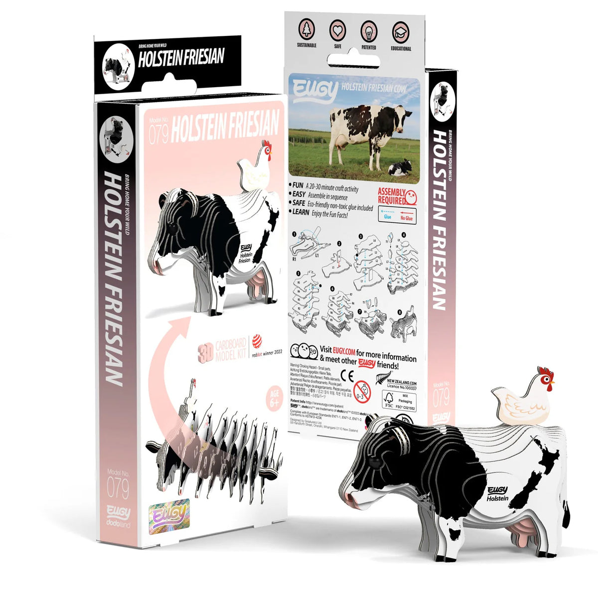 Holstein Cow 3D Puzzle Cover