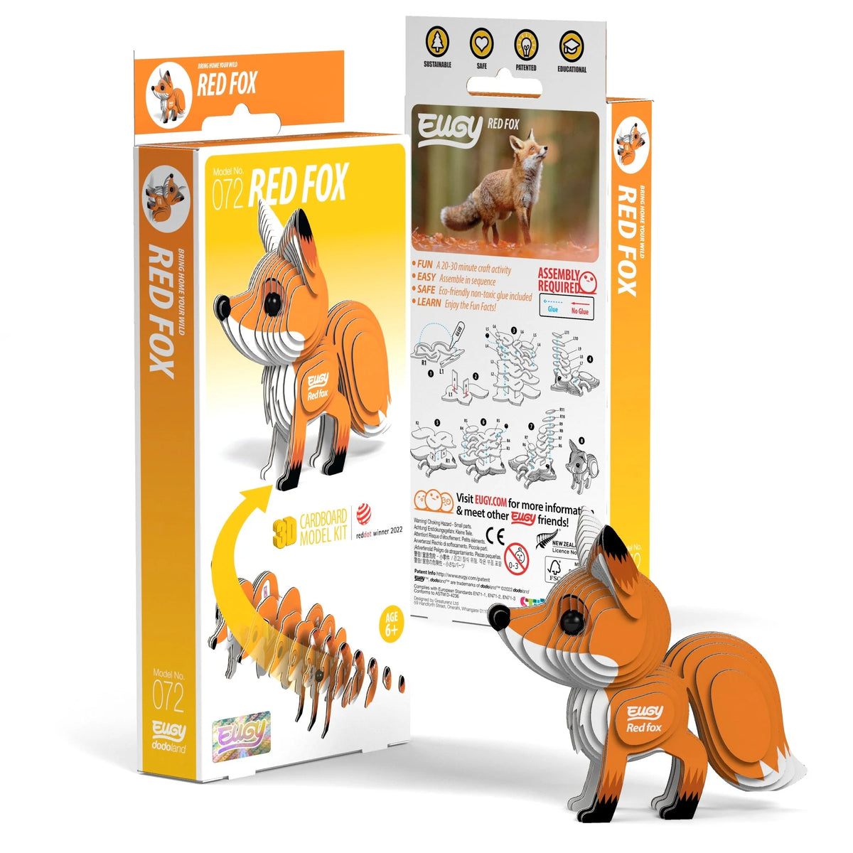 Red Fox 3D Puzzle Cover