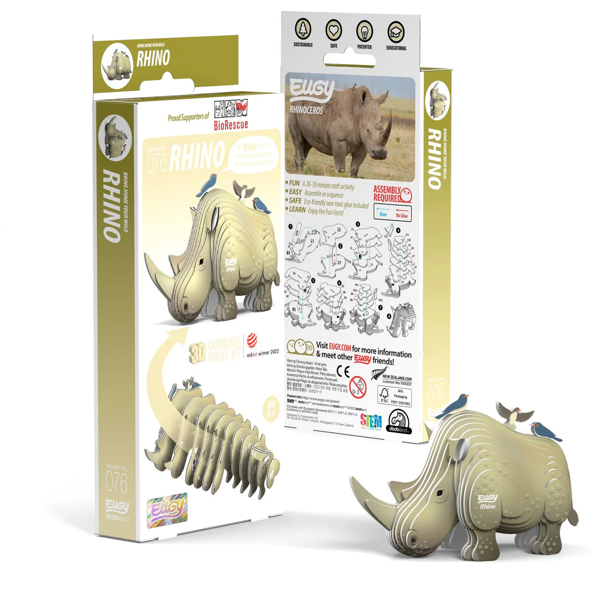 Rhino 3D Puzzle Cover