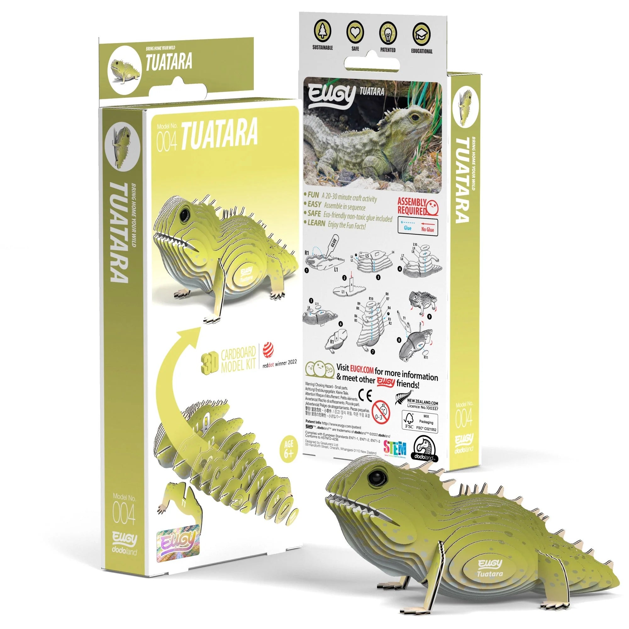 Tomfoolery Toys | Tuatara 3D Puzzle