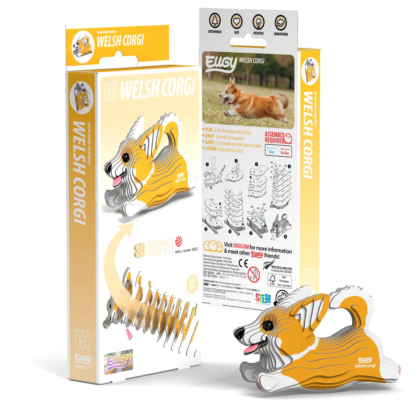 Tomfoolery Toys | Welsh Corgi 3D Puzzle