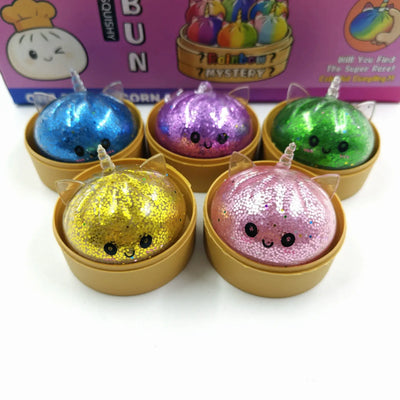 Glitter Unicorn Steamed Bun Squishy Preview #5