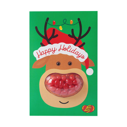 Tomfoolery Toys | Jelly Belly Happy Holidays Greeting Card with Jelly Beans