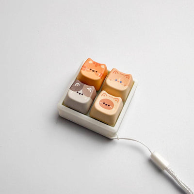 Cat Keycap Bag Charm 3 key caps Preview #16