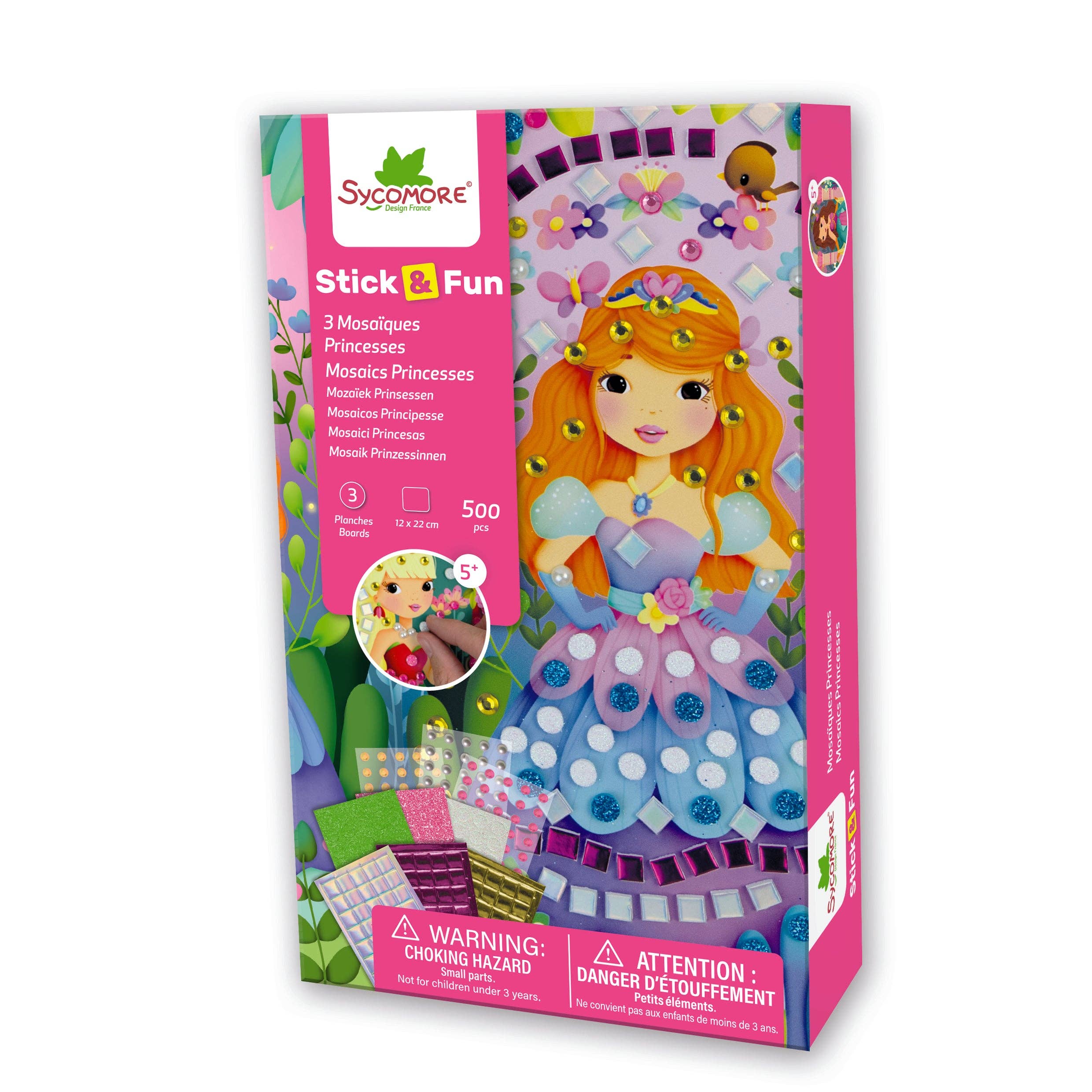Tomfoolery Toys | Stick'N Fun: Mosaics Princesses