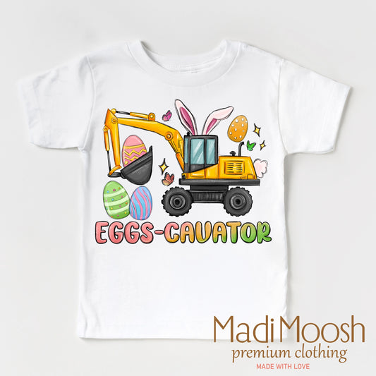 Tomfoolery Toys | Eggs-Cavator Easter Shirt