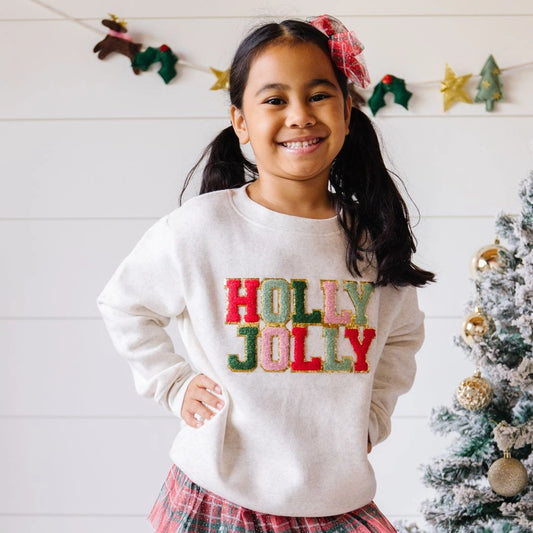 Tomfoolery Toys | Holly Jolly Christmas Kids Sweatshirt