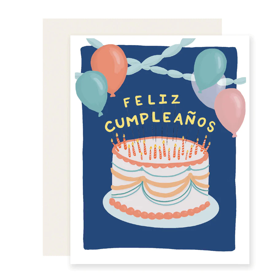 Feliz Cumpleanos Cake Card Cover