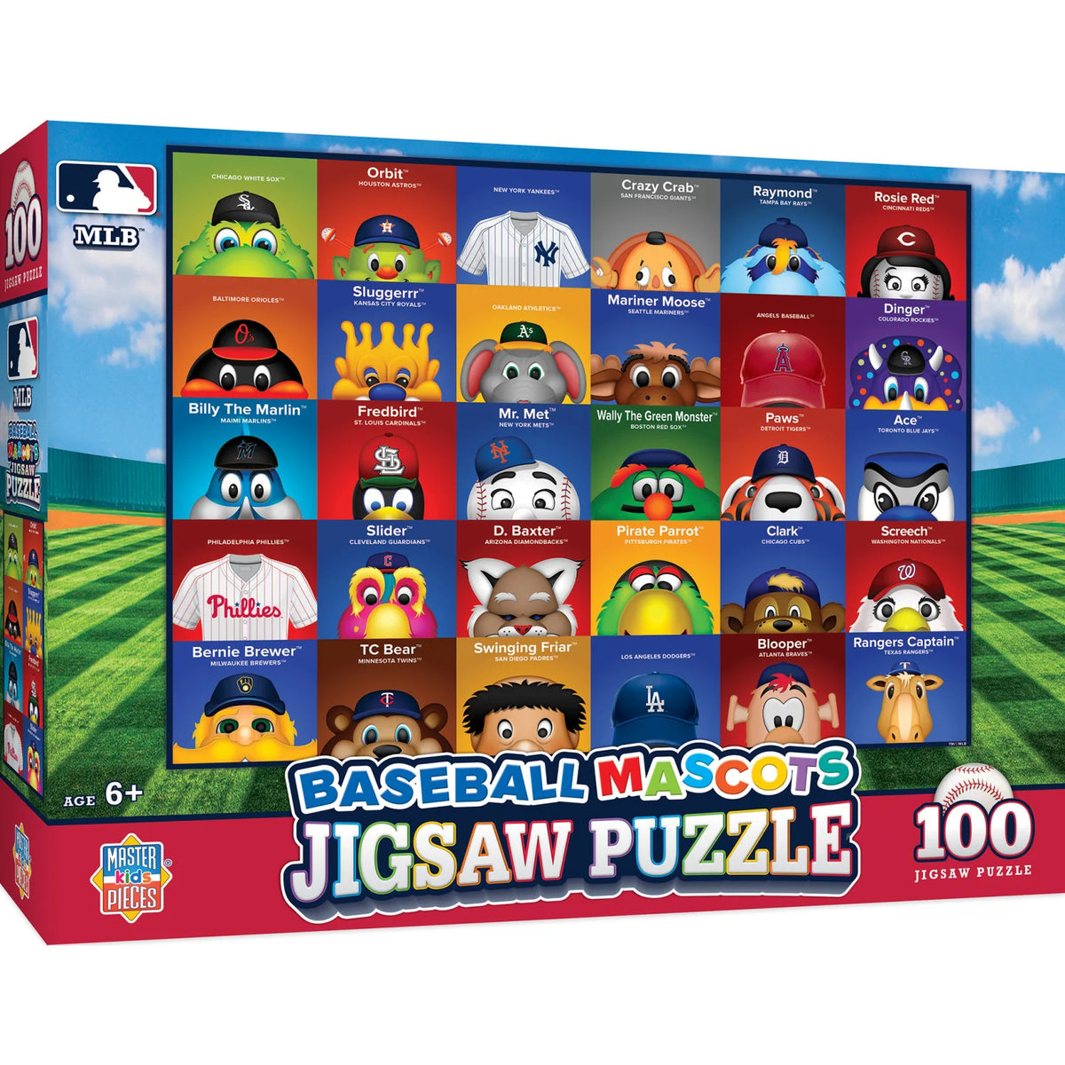 MLB Mascot Puzzle Cover