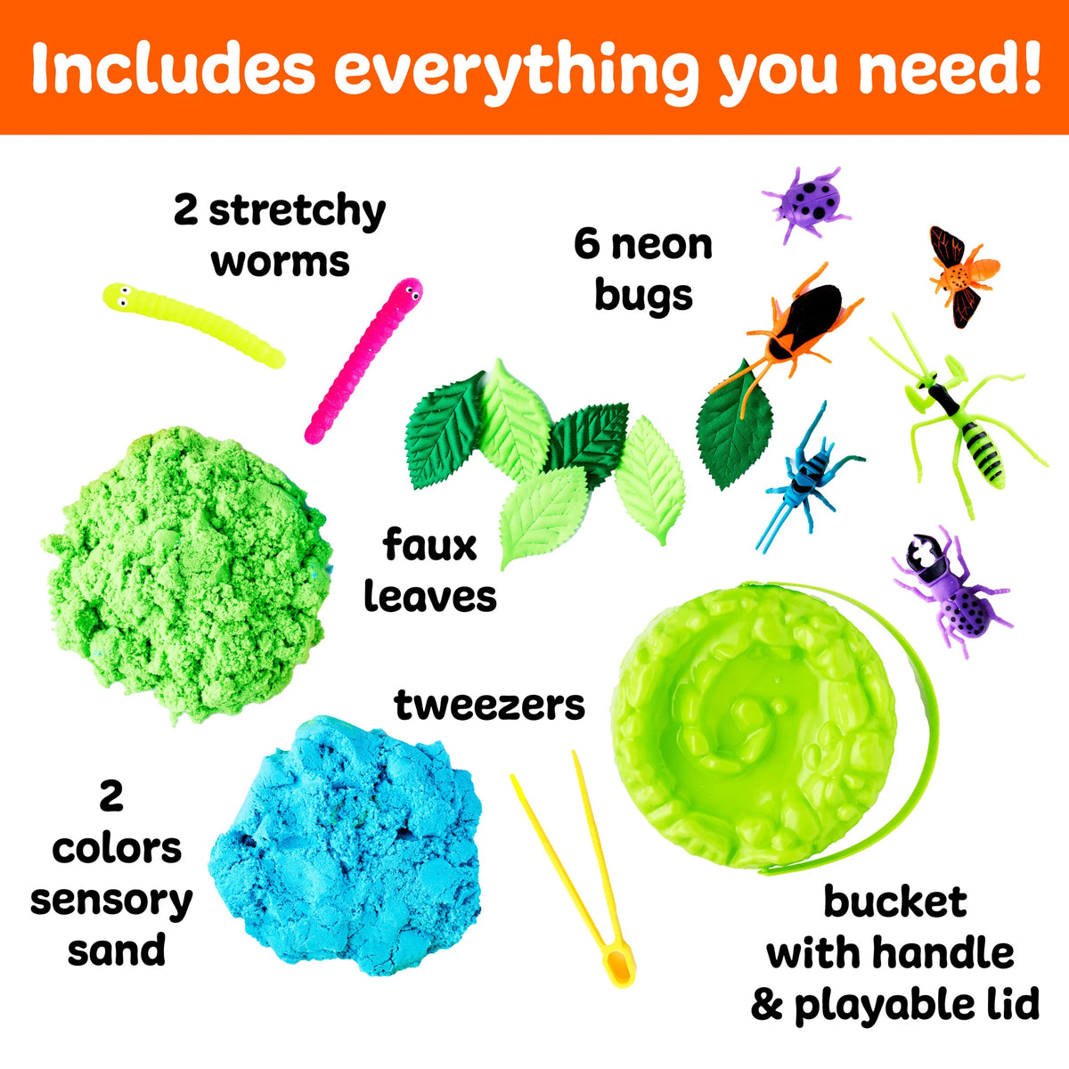 Adventure Neon Bugs Sensory Cover