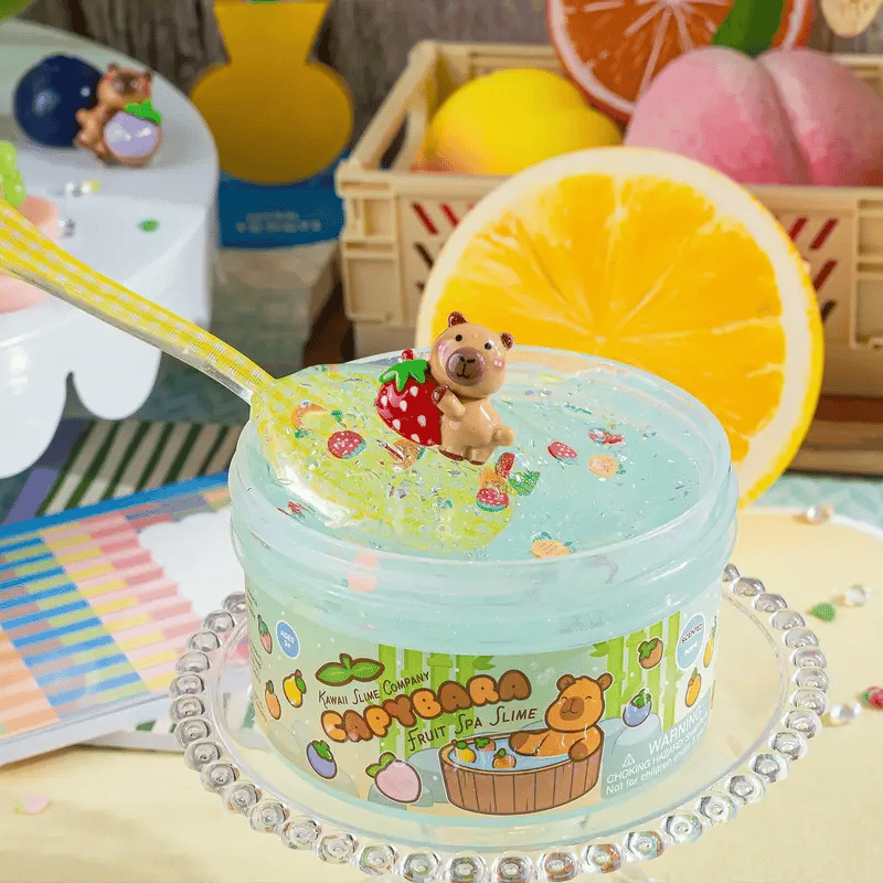 Tomfoolery Toys | Capybara Fruit Spa Slime