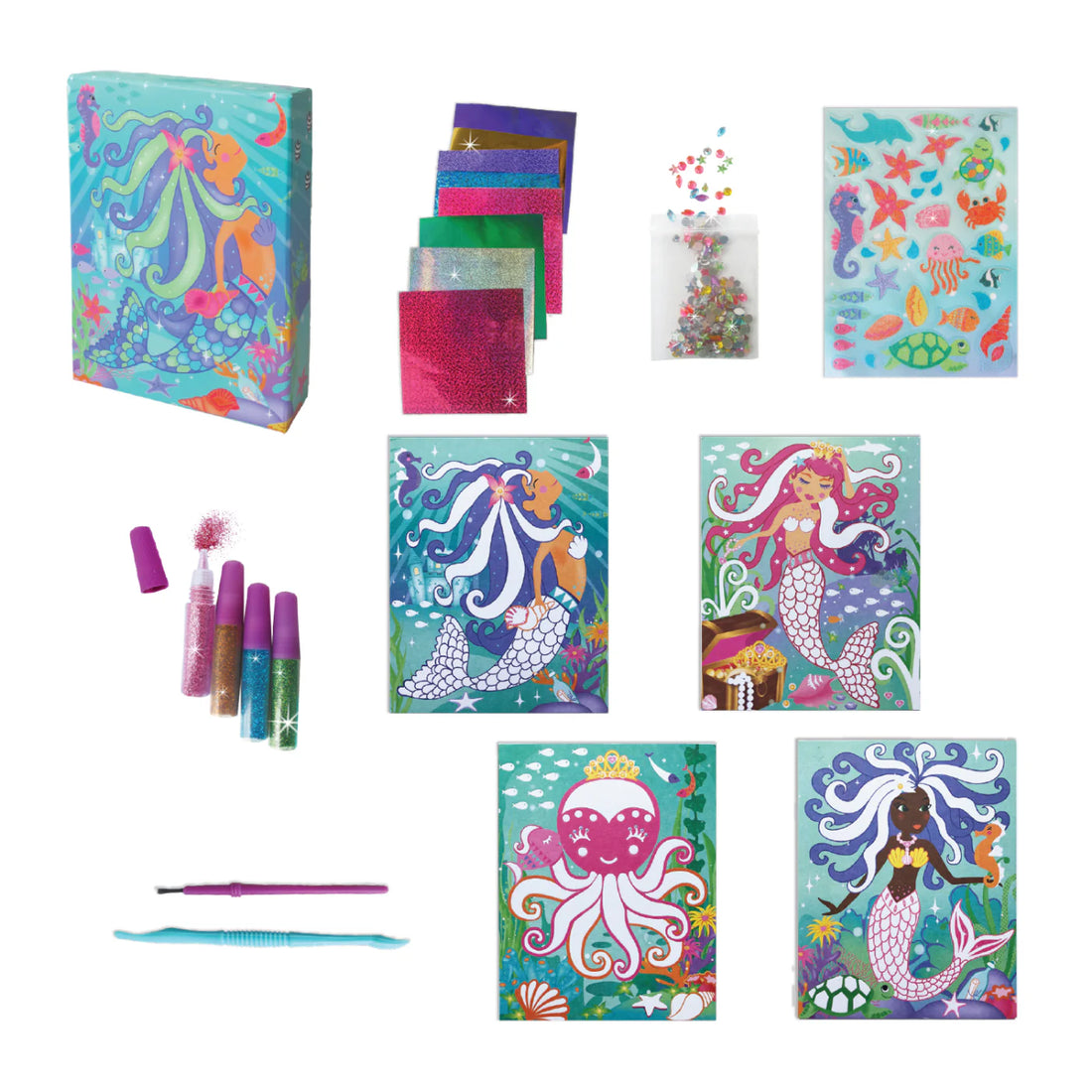 Totally Mermaids Glitter & Foil Art Set Preview #3