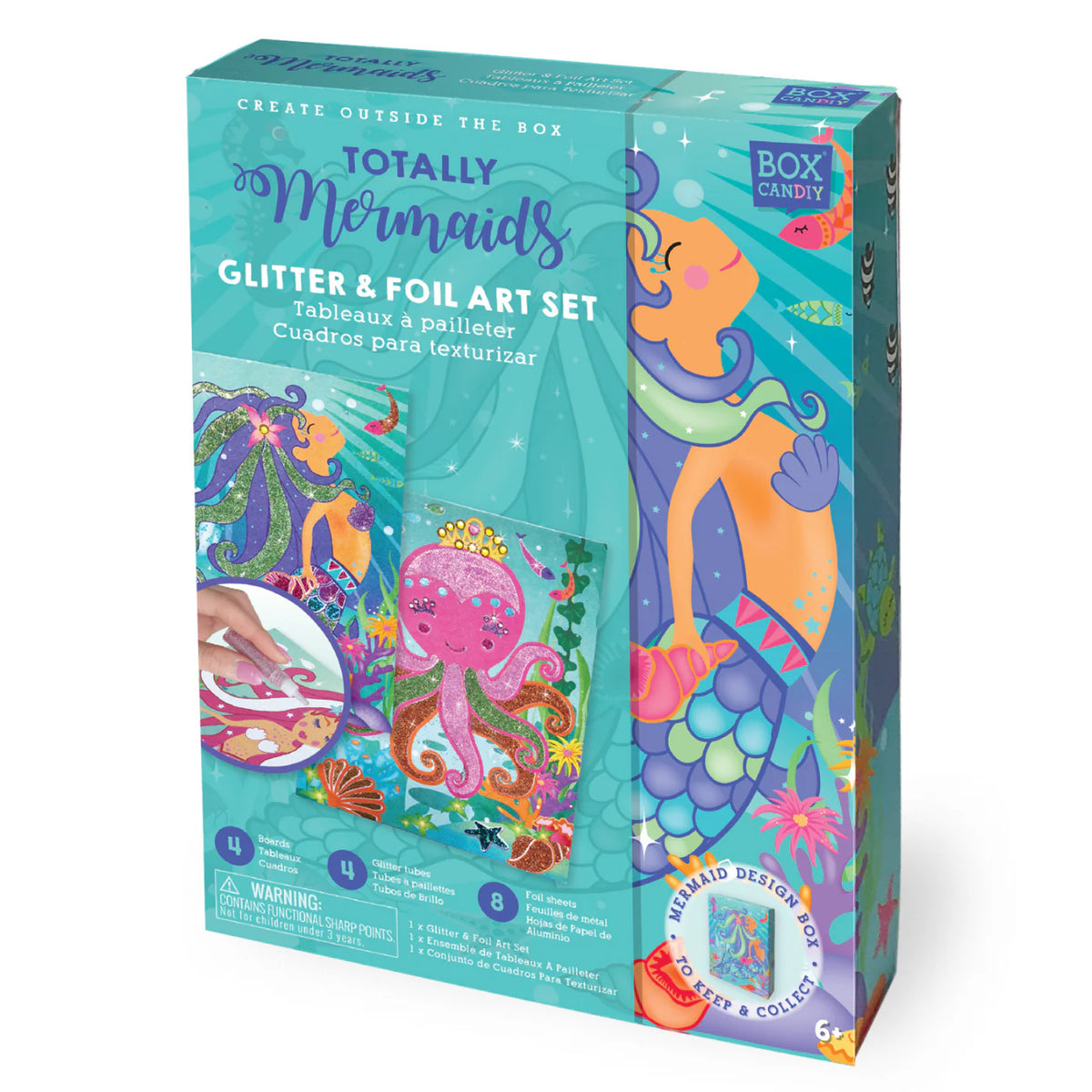 Totally Mermaids Glitter & Foil Art Set Cover