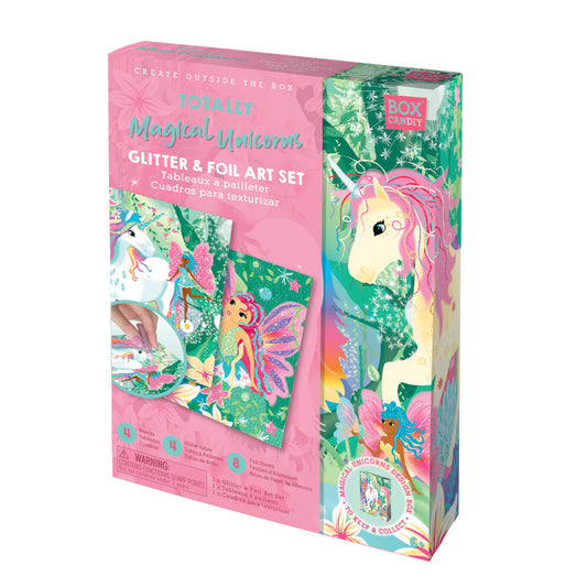 Tomfoolery Toys | Totally Magical Unicorns Glitter & Foil Art Set