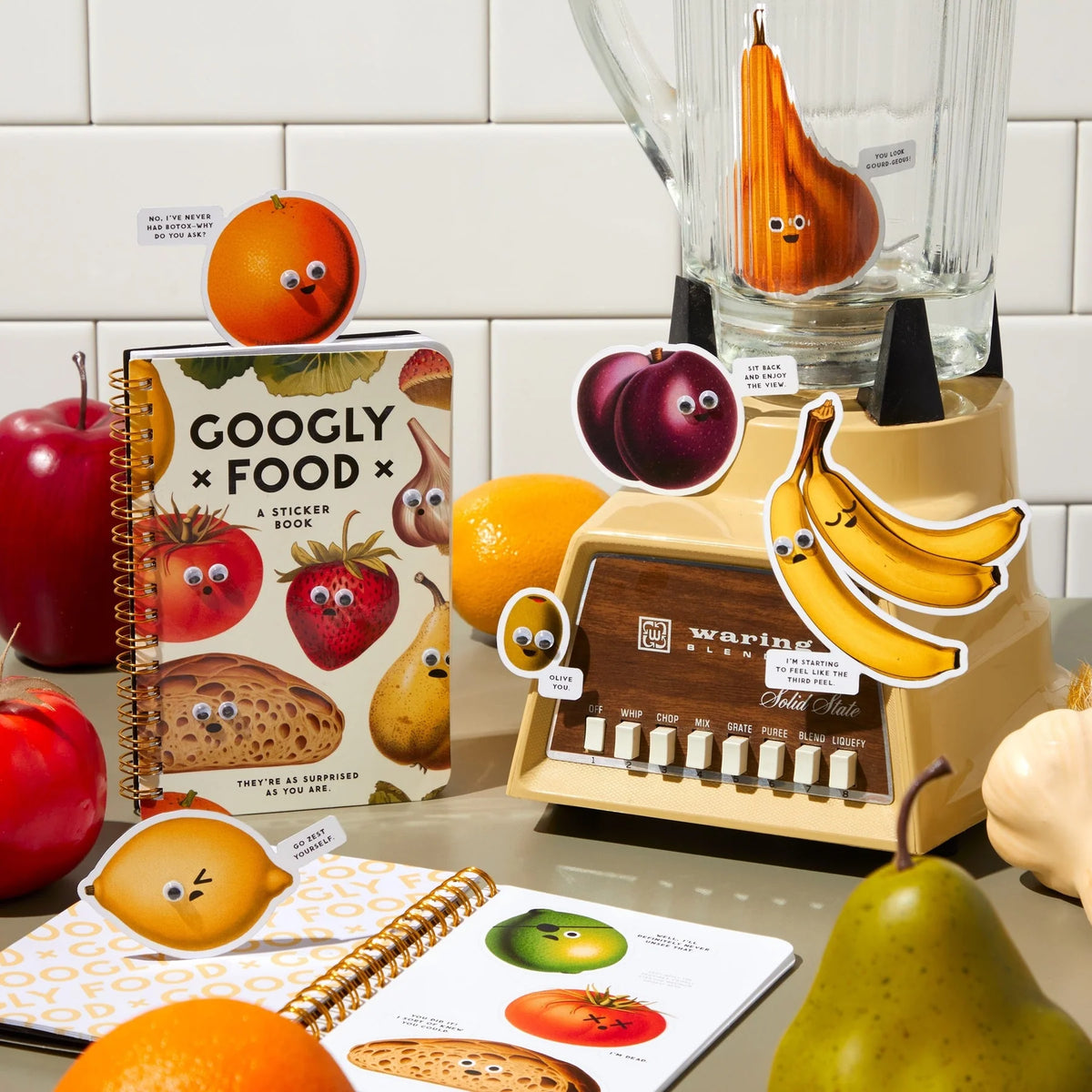 Googly Food Sticker Book Cover