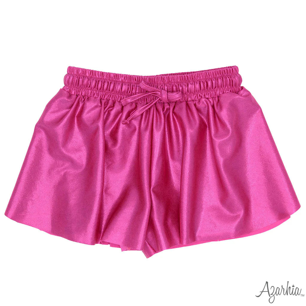 Hot Pink Shimmer Butterfly Shorts Preview #2