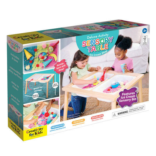 Tomfoolery Toys | Deluxe Activity Sensory Table Ice Cream Shop