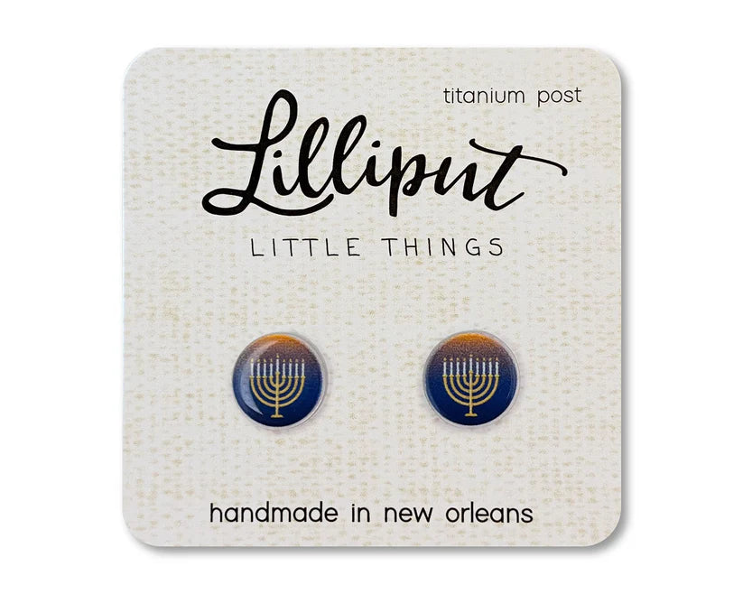 Menorah Earrings Cover