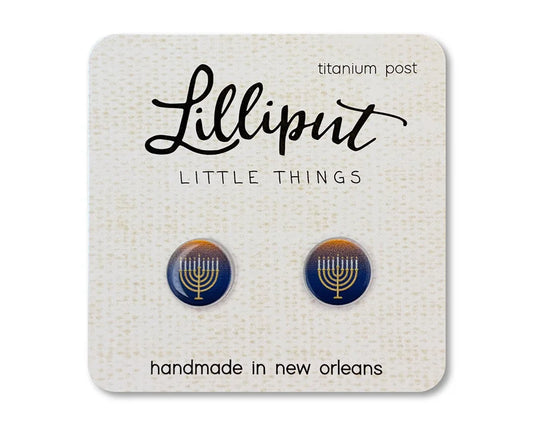 Tomfoolery Toys | Menorah Earrings