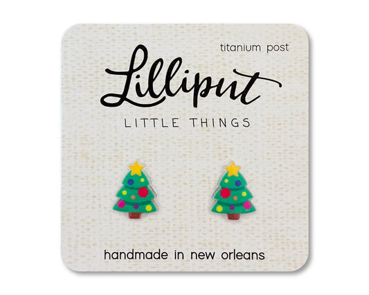 Tomfoolery Toys | Christmas Tree Earrings