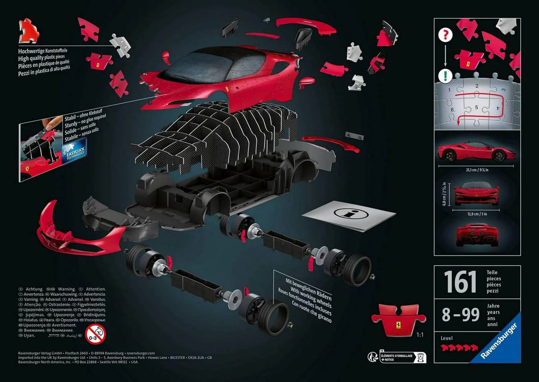 Ferrari Stradale 3D Puzzle Preview #2