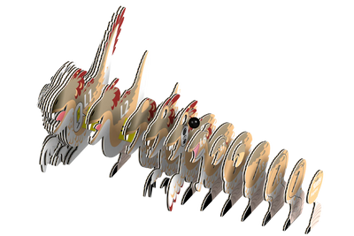 Raptor 3D Puzzle Preview #2