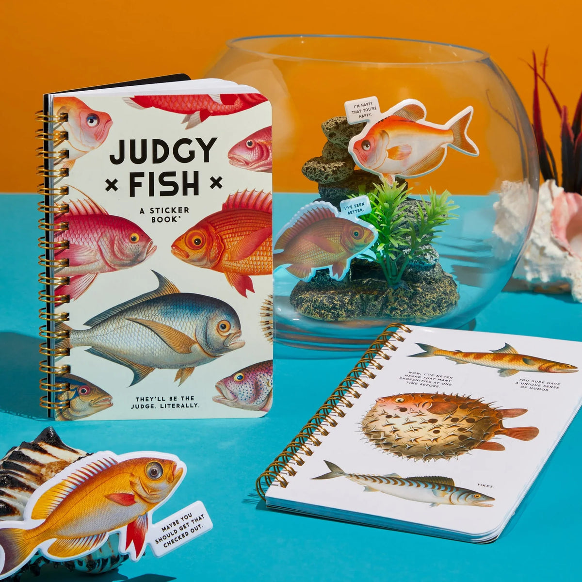 Judgy Fish Sticker Book Cover