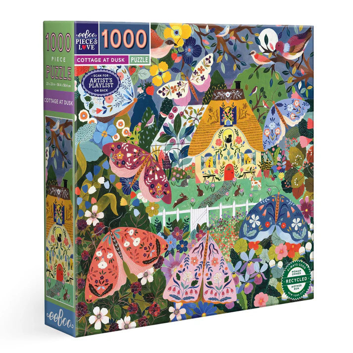 Tomfoolery Toys | Cottage at Dusk 1000pc Puzzle