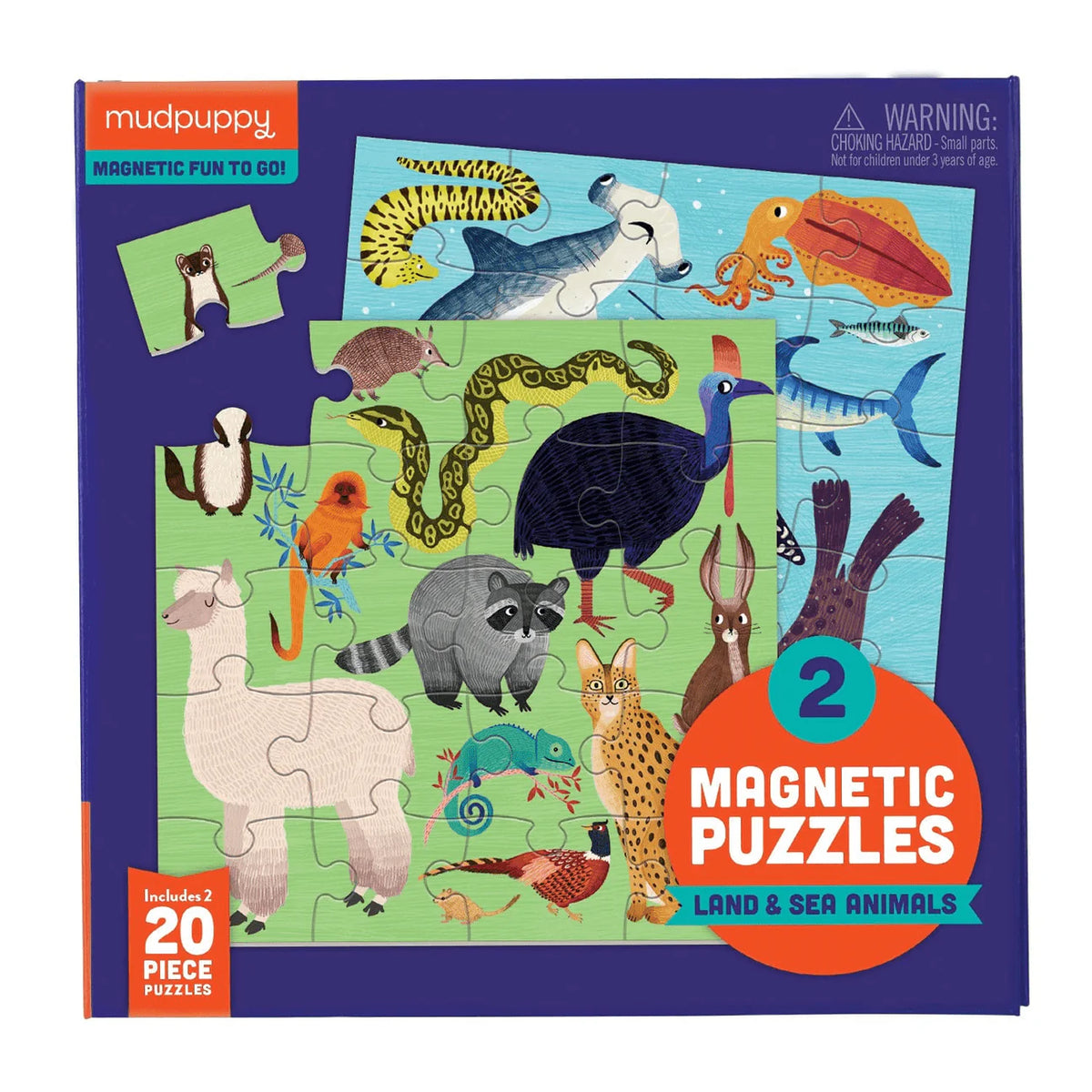 Land & Sea Animals Magnetic Puzzle Cover