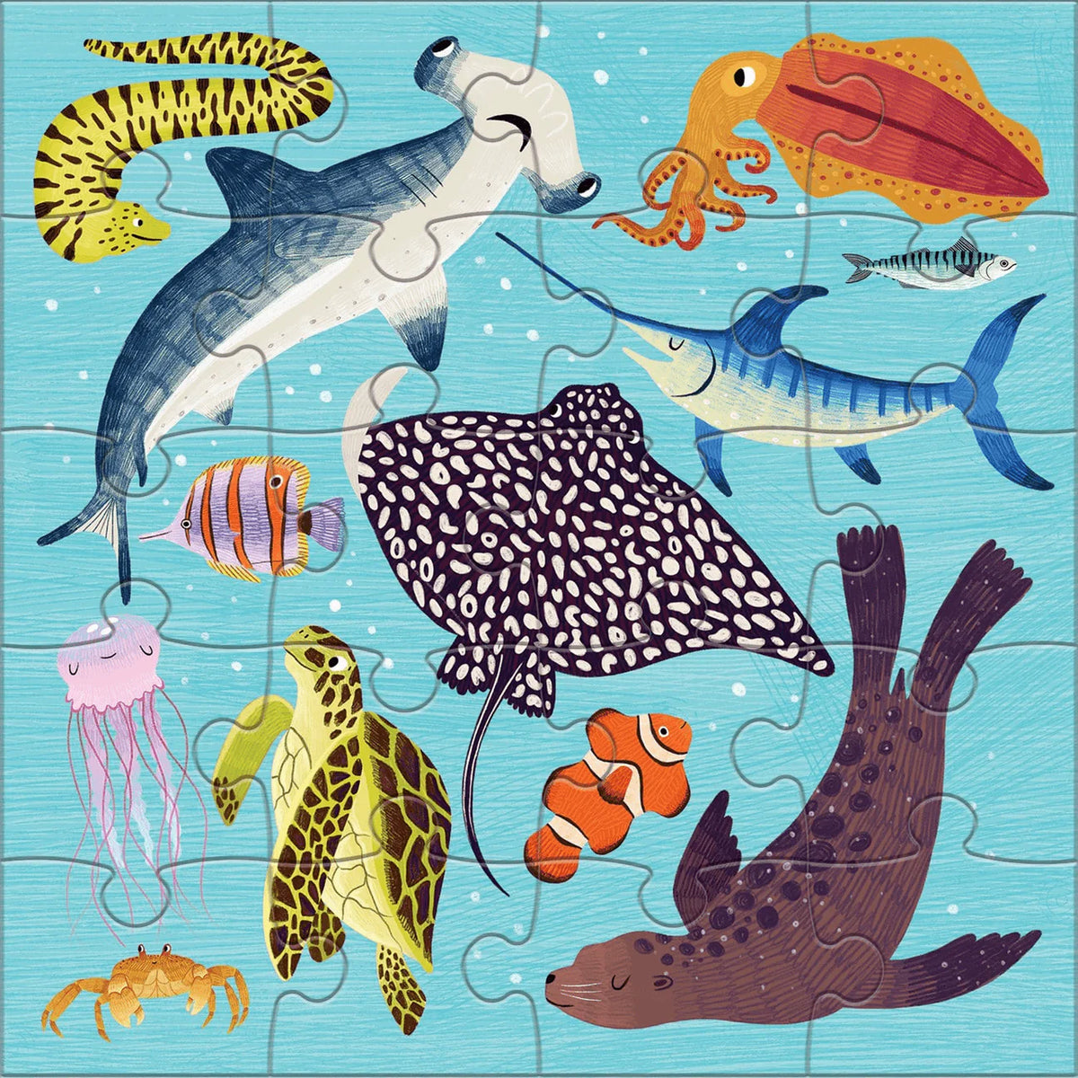 Land & Sea Animals Magnetic Puzzle Cover