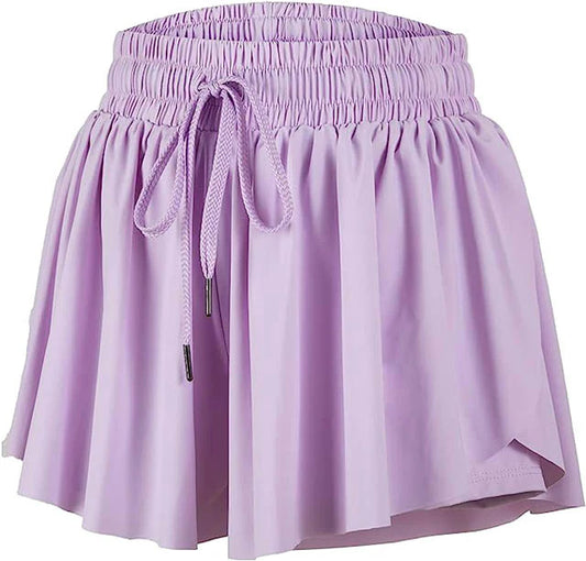 Tomfoolery Toys | Lavender Butterfly Flowy Shorts