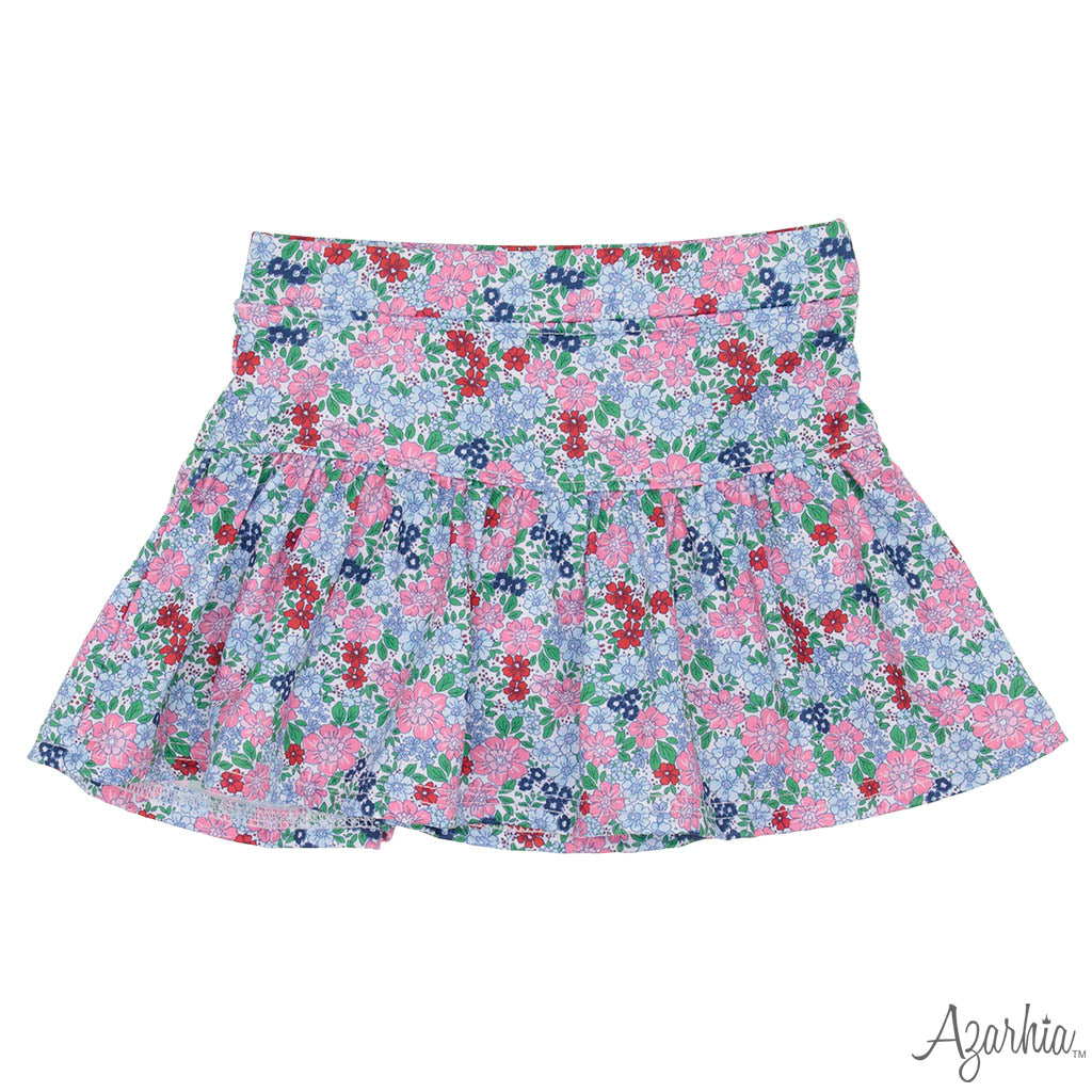 London Floral Gathered Skort Cover