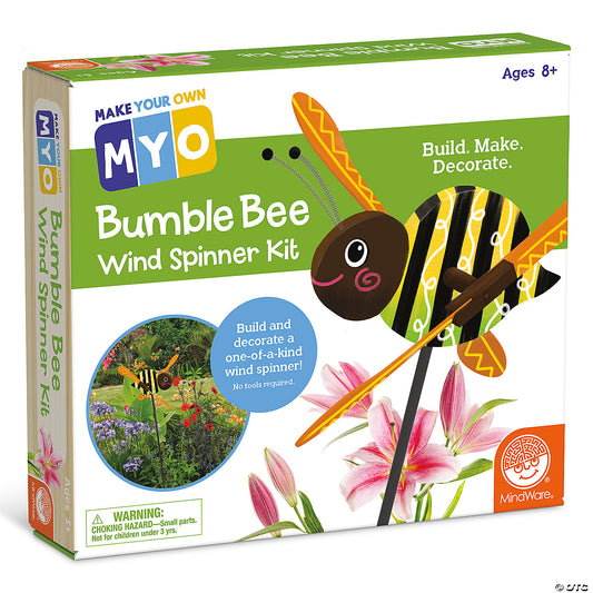 Tomfoolery Toys | MYO Bumble Bee Wind Spinner