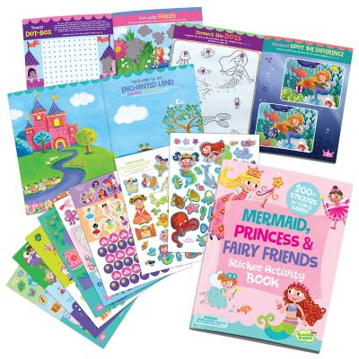 Tomfoolery Toys | Mermaid, Princess & Fairy Friends Sticker Activity