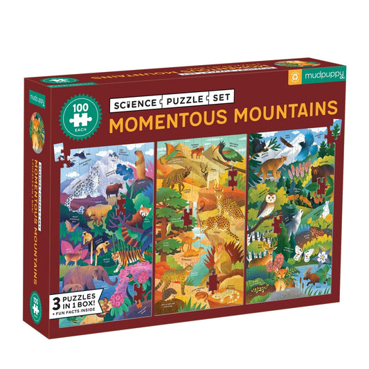 Tomfoolery Toys | Momentous Mountains Science Puzzle Set