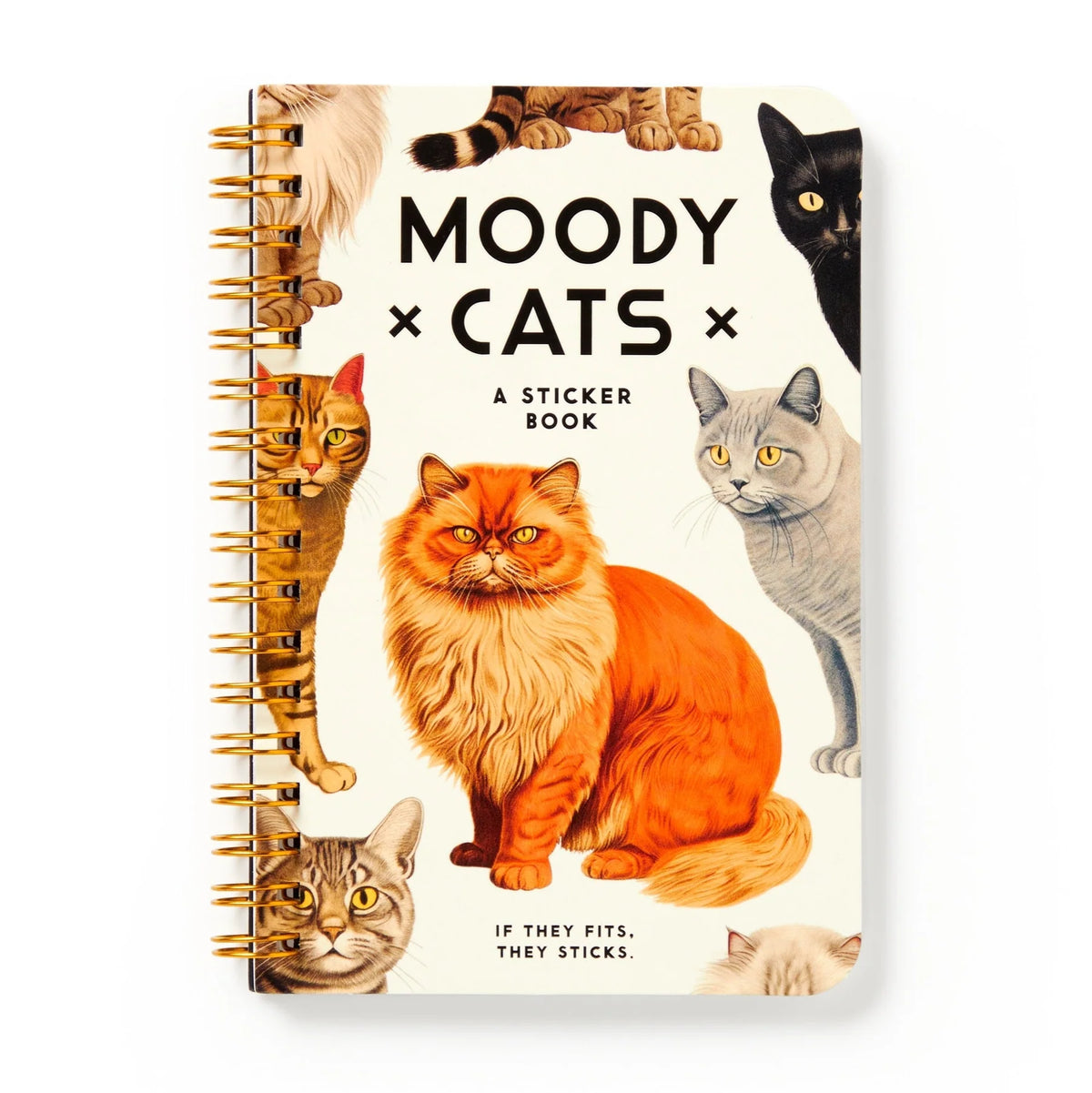 Moody Cats Sticker Book Cover