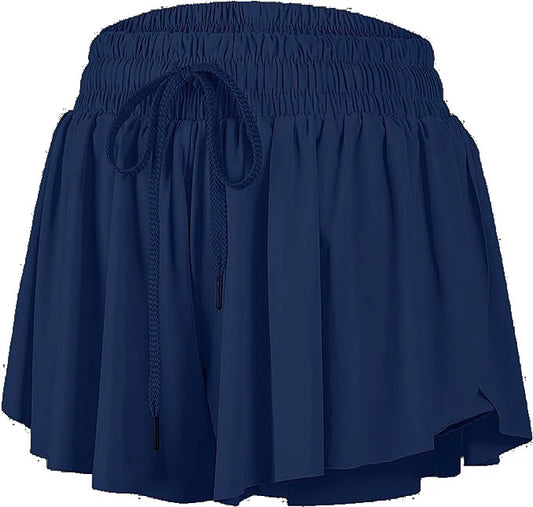 Tomfoolery Toys | Navy Butterfly Flowy Shorts